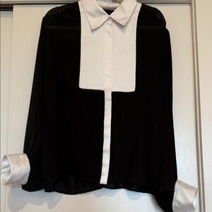 Zara Black and White Women's Top